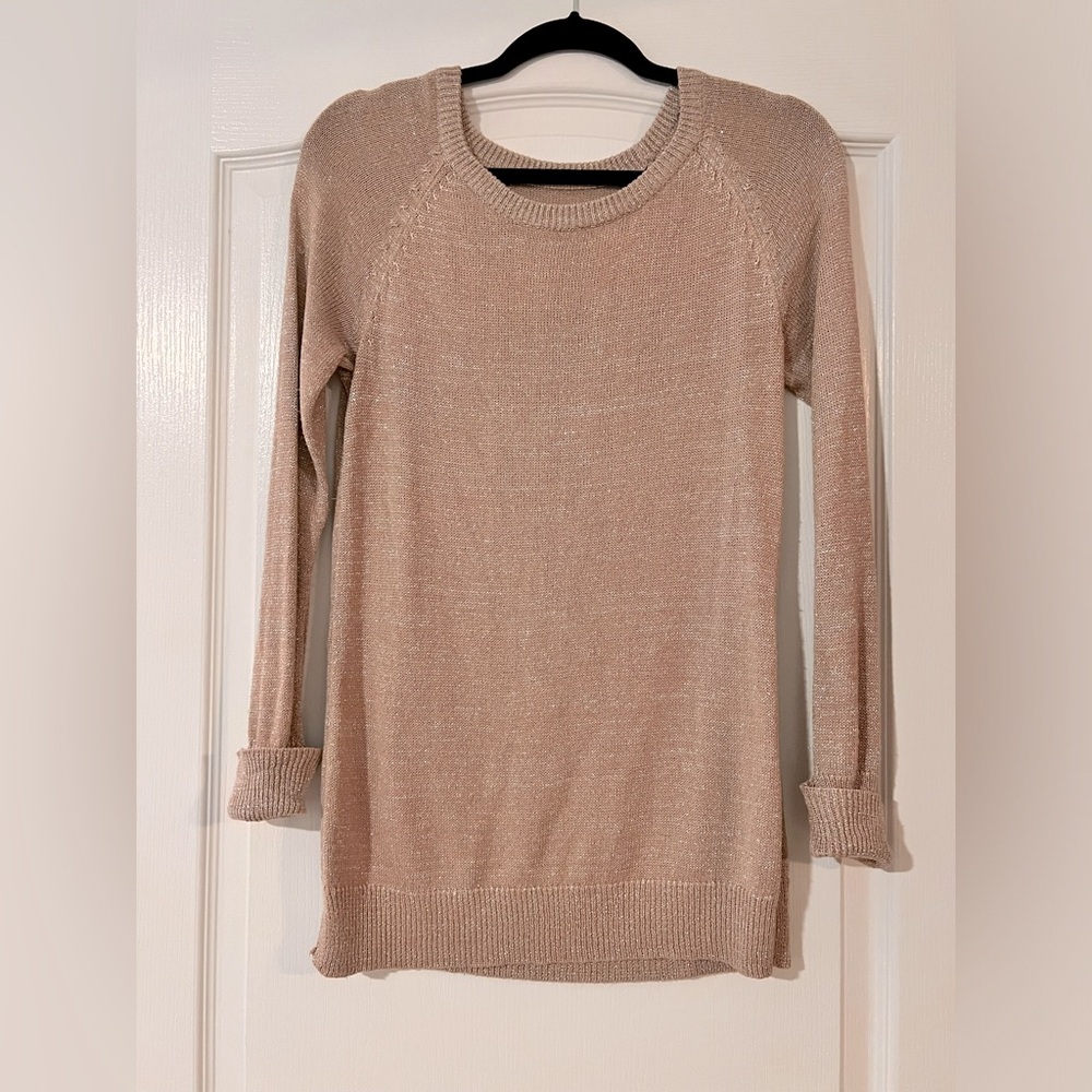 Blush Women’s Sweater with Silver Threading